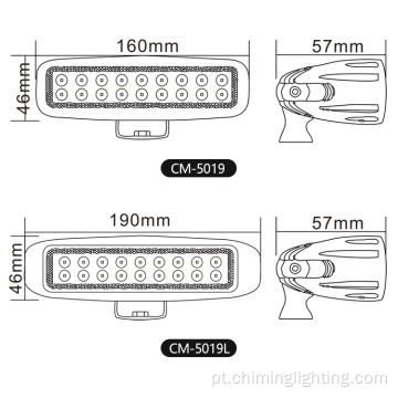 6 polegadas diurnas de corrida leve Spotlight 18W 12V 24V LED Light Light Bar para motocicleta Offroad 4x4 ATV Truck Tractor